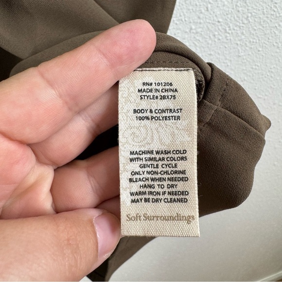 Soft Surroundings Teagan Brown Tank Top Size Small - Picture 5 of 5